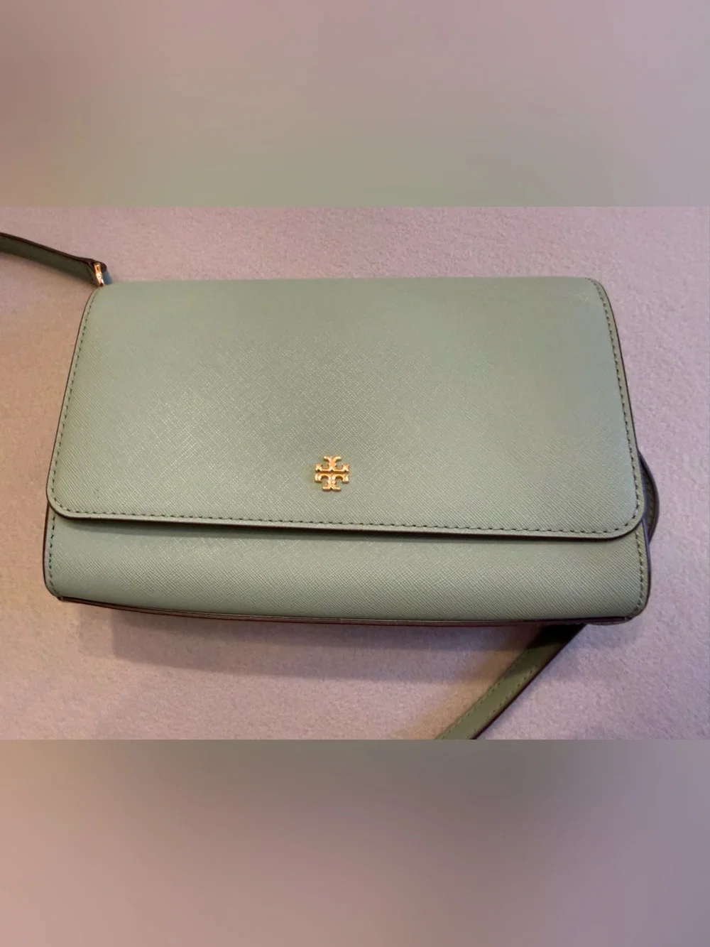 Tory Burch Jitney Green Emerson Crossbody Bag